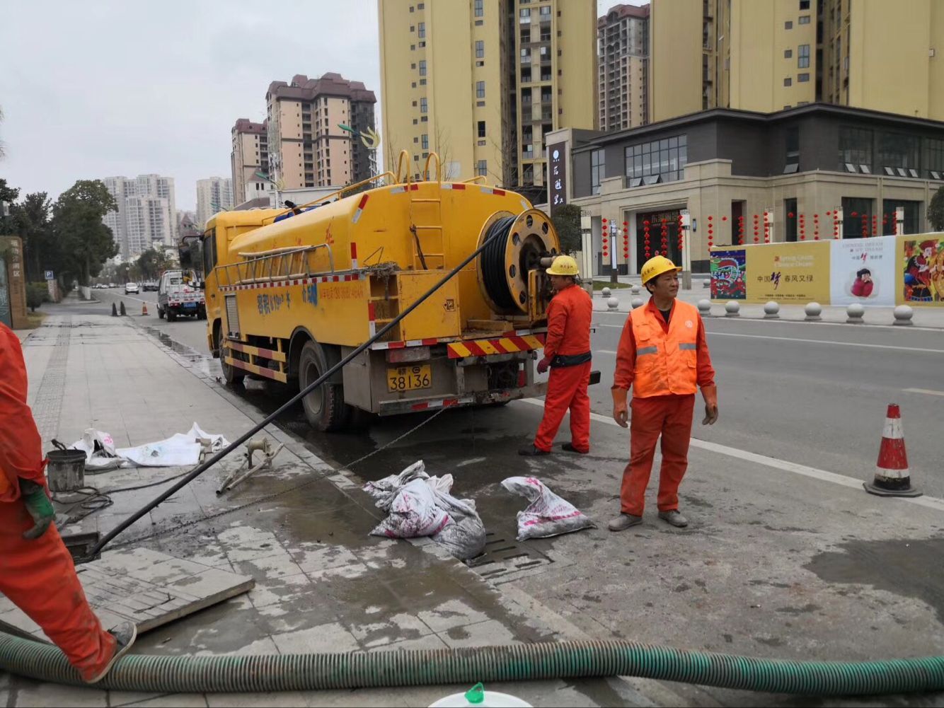 雄县排污管道清淤-管道清洗